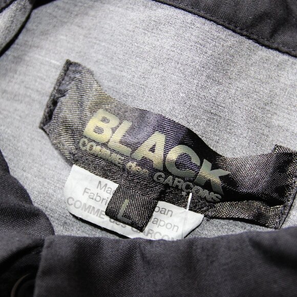 BNWT AW20 COMME DES GARCONS BLACK SHORT SLEEVE SHIRT L - Picture 9 of 9